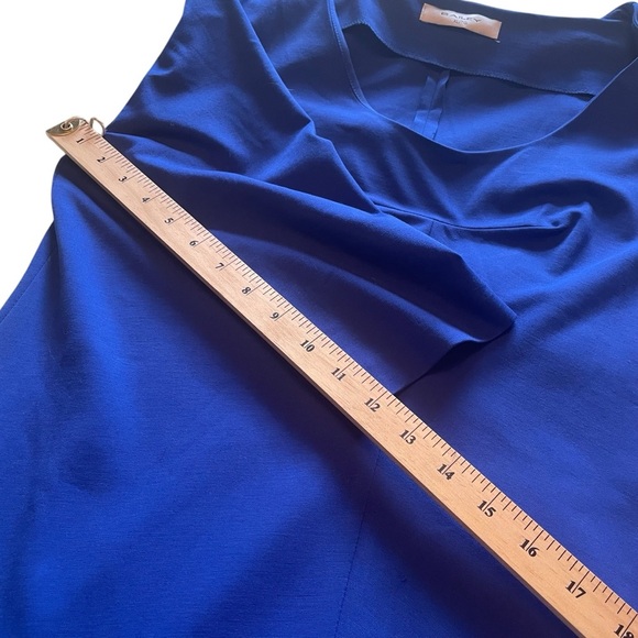 Bailey Royal Blue Fitted Women's Dress-Size XL-
V-Neck-Fitted Pleats Bodice - Picture 8 of 9